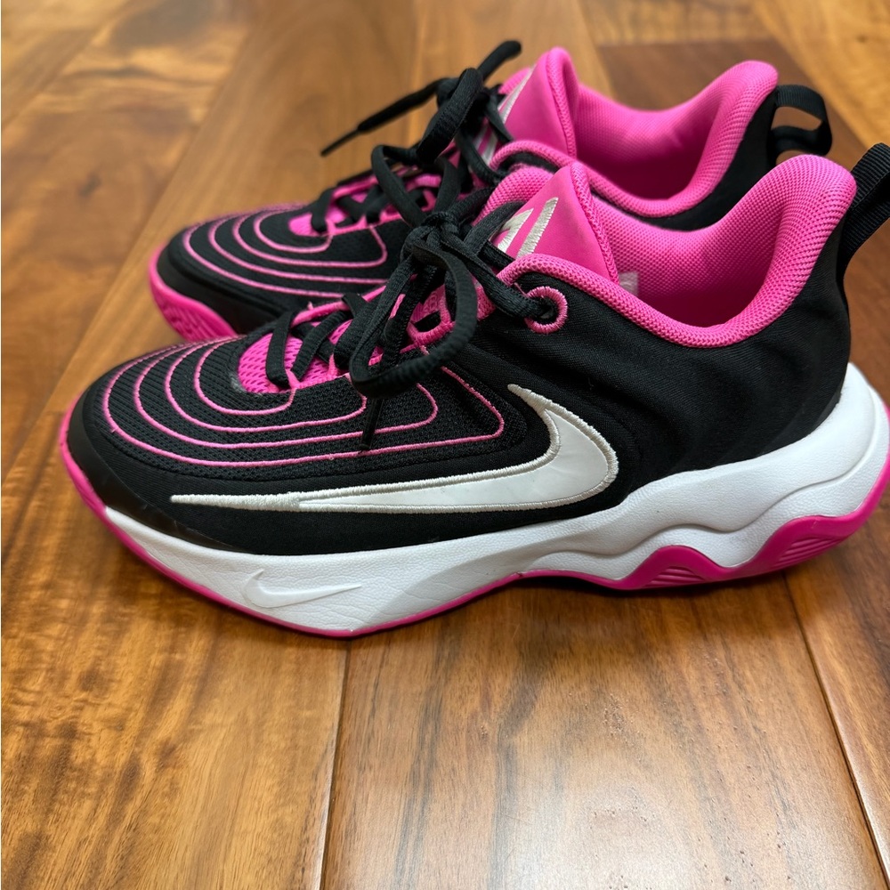 Nike Giannis Immortality 4 Kids' Black and Pink Sneakers